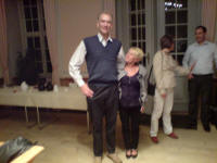 Magnus and Anita - average height 175 cm. In the background Marie Green is training Patrick.